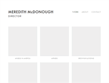 Tablet Screenshot of meredithmcdonough.com